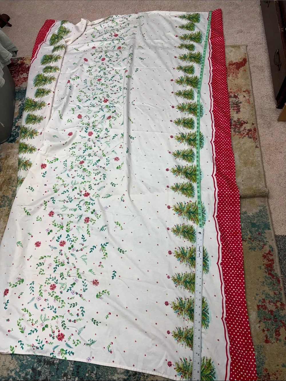 The Pioneer Woman Holiday Tree (Retired Pattern)Oblong Tablecloth Approx 58”x82”